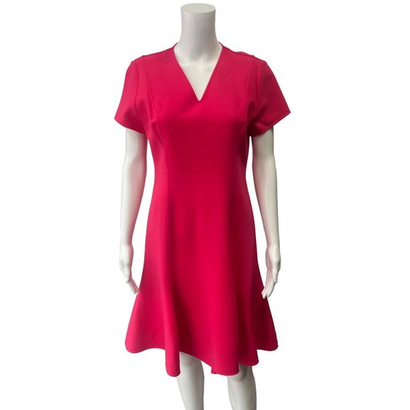Carolina Herrera Pink Shift Fit & Flare Dress size 10